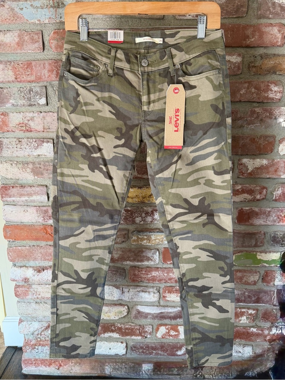 Levi's Camo Skinny Jeans - Green Camo NWT